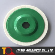 Plastic Back Square Edge Wool Felt Polishing Wheel